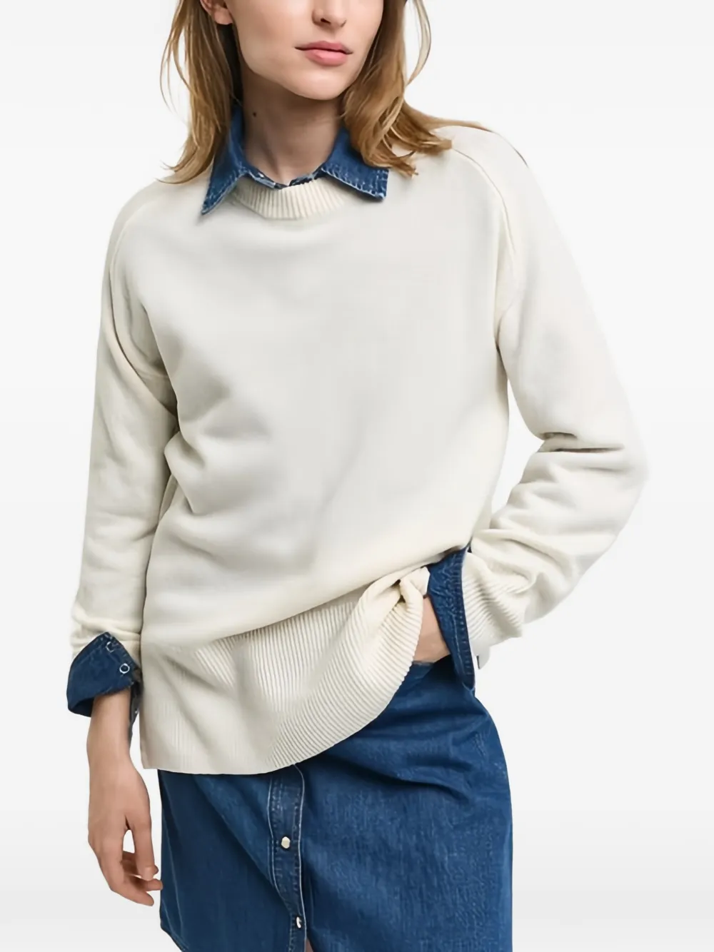  Gant Ribbed Sweater - Neutrals 