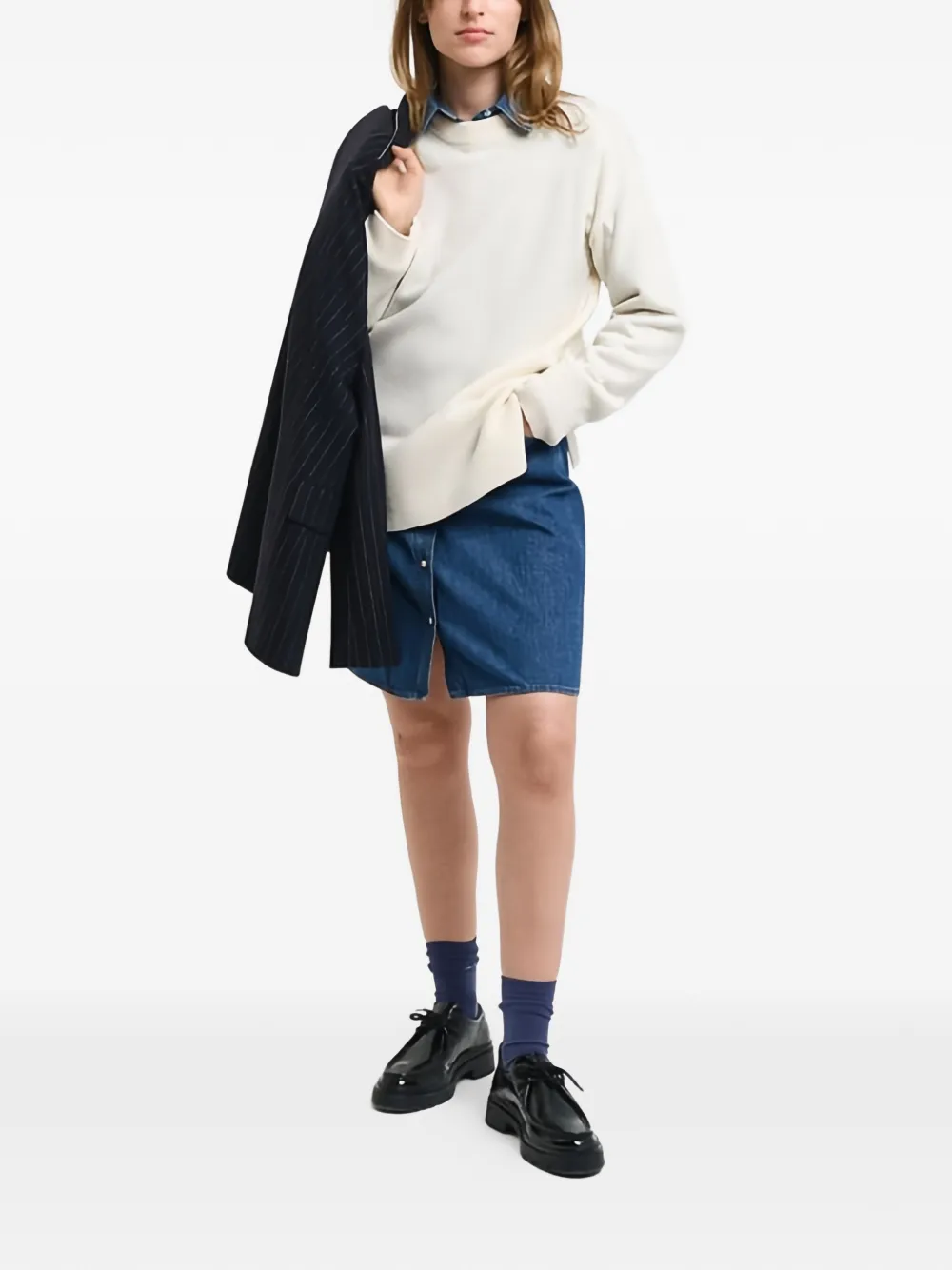  Gant Ribbed Sweater - Neutrals 