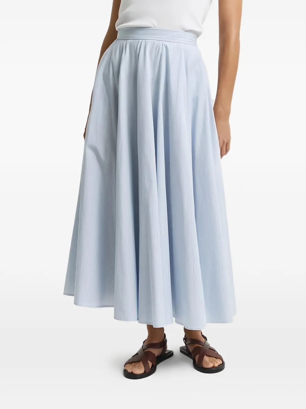  Gant Falda Acampanada A Rayas - Azul 