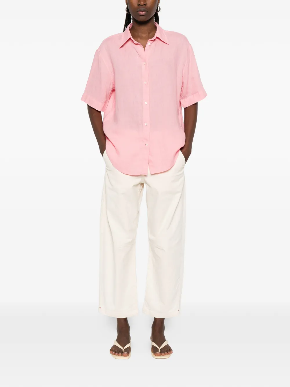  Gant Short-sleeve Shirt - Pink 