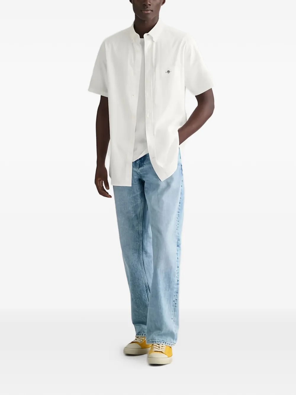 Gant short-sleeve shirt - Wit