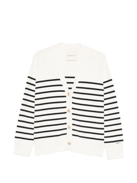 Gant striped buttoned cardigan