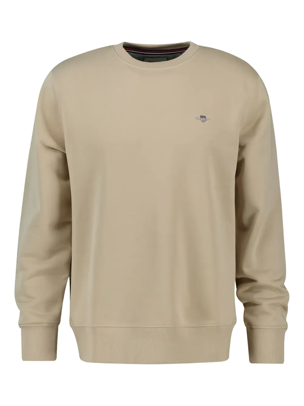 Gant logo-embroidered crew neck sweatshirt - Toni neutri