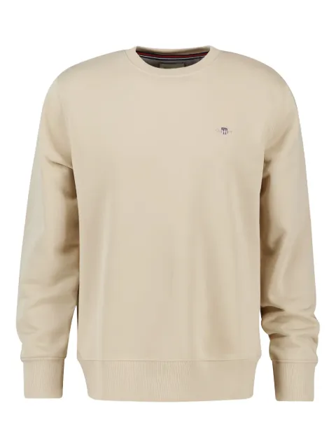 Gant logo-embroidered crew neck sweatshirt
