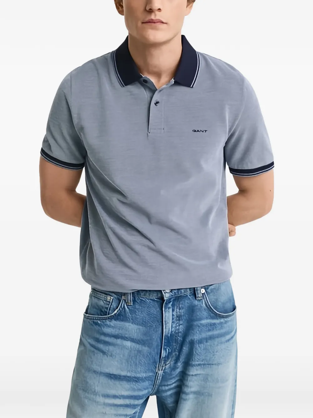Gant short-sleeve polo shirt - Blauw