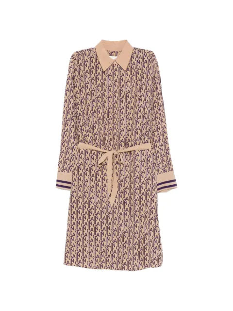 Gant monogram belted midi dress