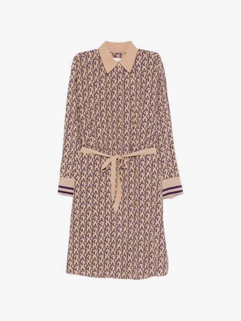 Gant monogram belted midi dress