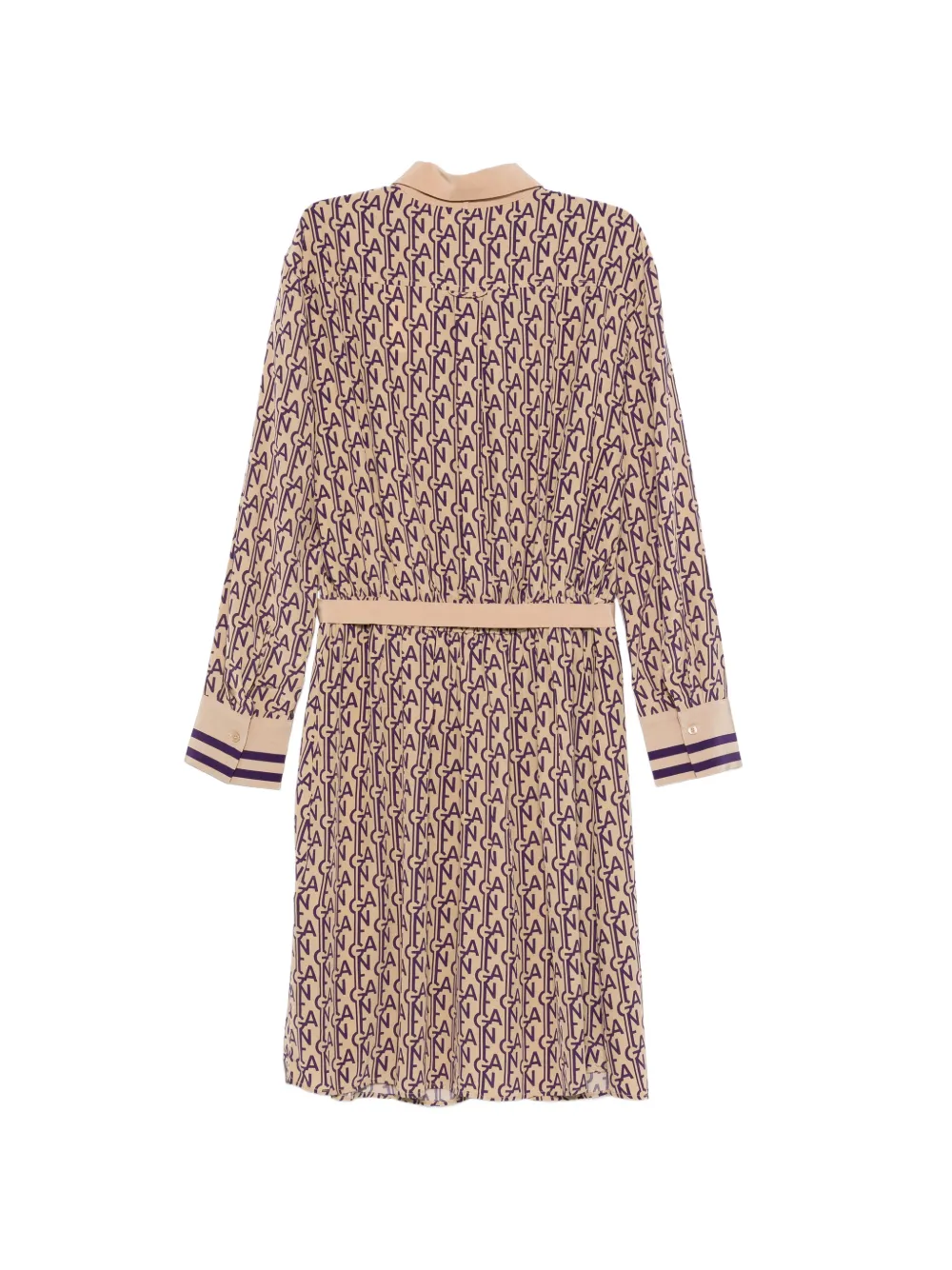  Gant Monogram Belted Midi Dress - Neutrals 