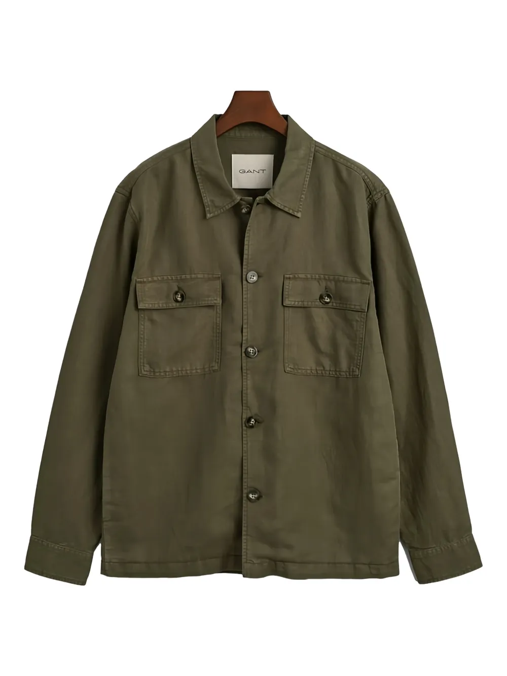 Gant buttoned pocket overshirt - Verde
