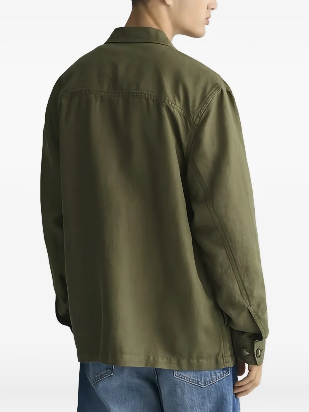 Buttoned Pocket Overshirt