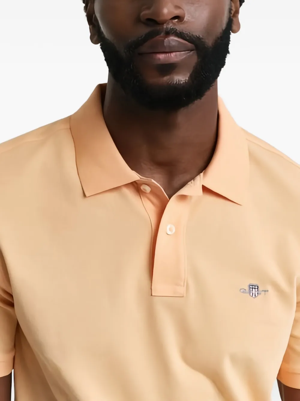 Gant Poloshirt met kraag Oranje