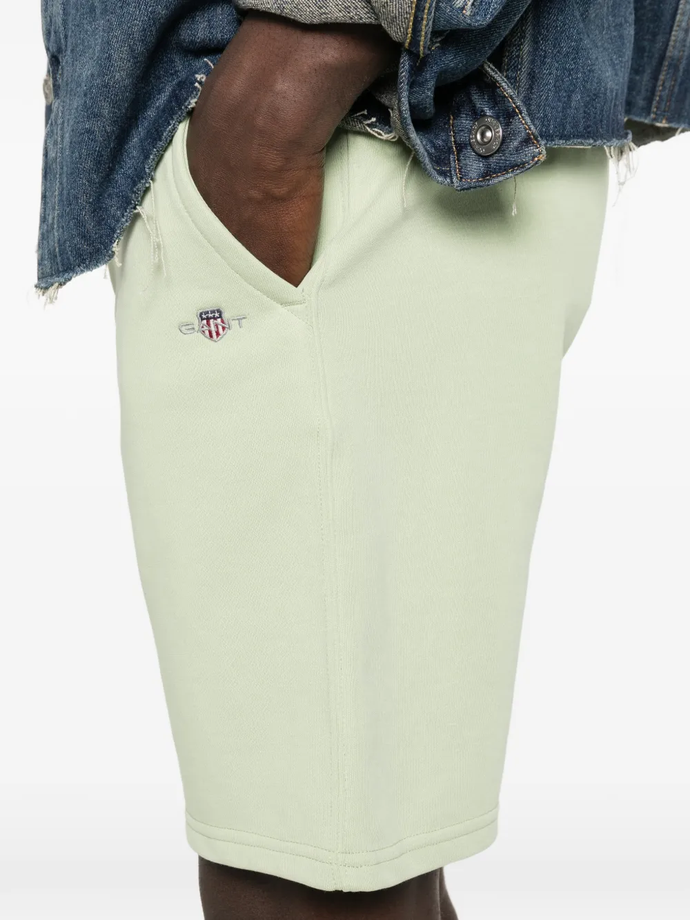 Drawstring Embroidery Shorts