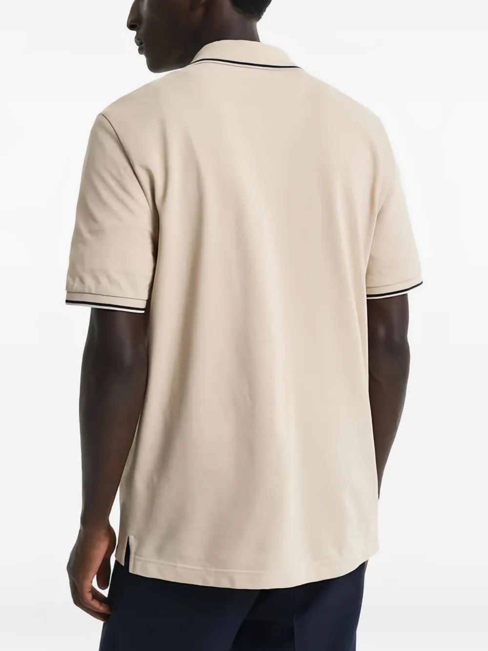  Gant Piped Polo Shirt - Neutrals 
