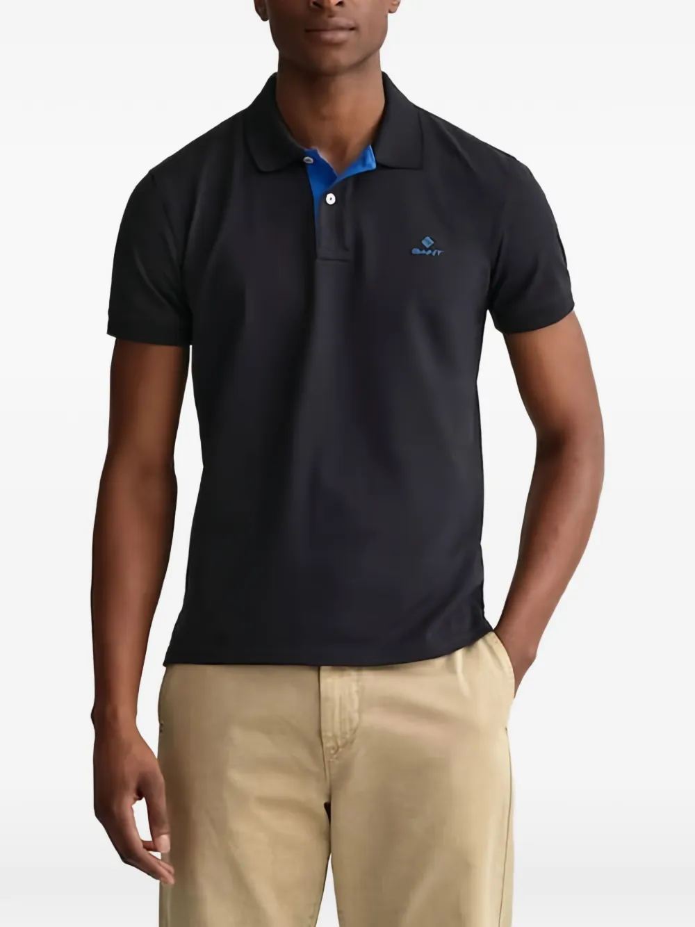 Gant short-sleeve polo shirt - Zwart
