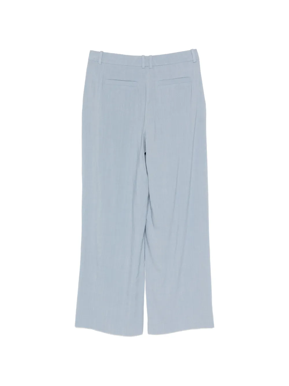 Gant Broek met verborgen sluiting en plooien Blauw