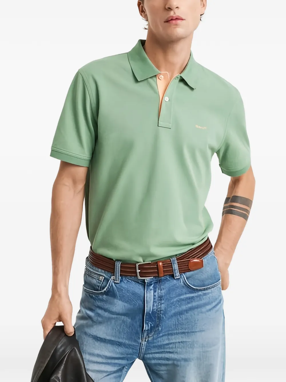 Gant collared polo shirt - Groen