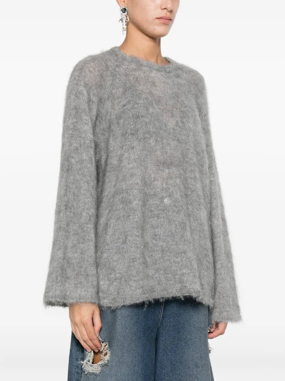 Forte Forte Crew-neck Sweater In Gray