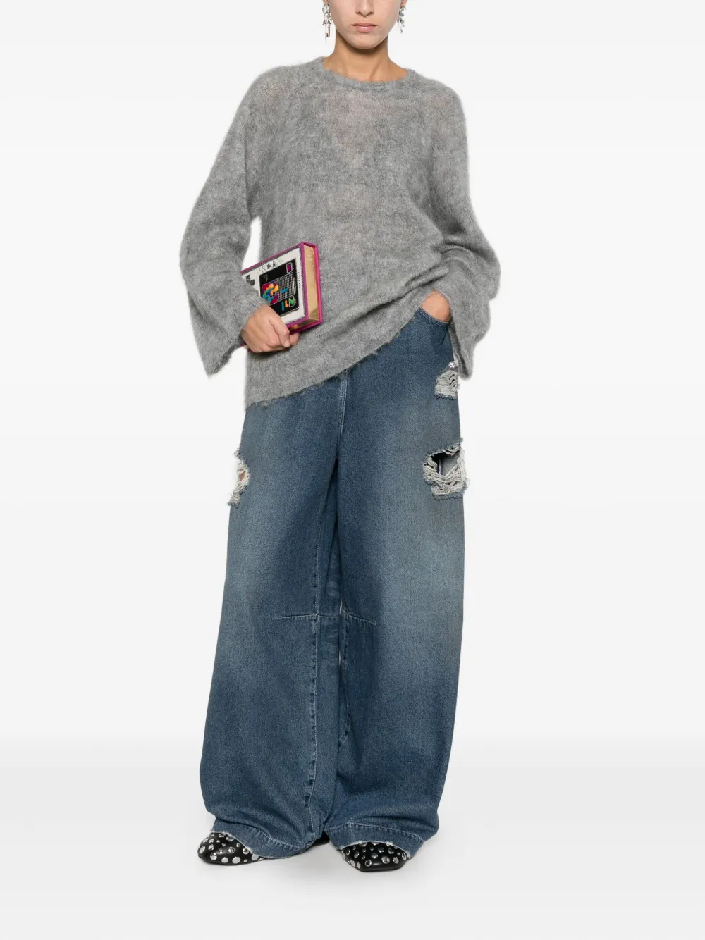 Forte Forte Crew-neck Sweater In Gray