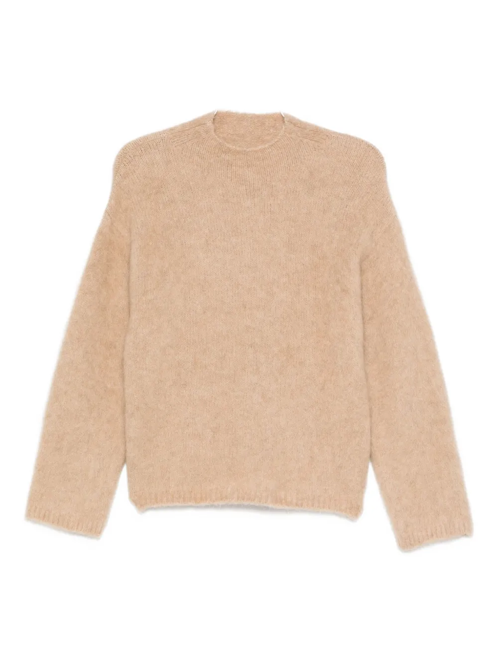 Forte Forte Long-sleeved Crew-neck Sweater In Neutral