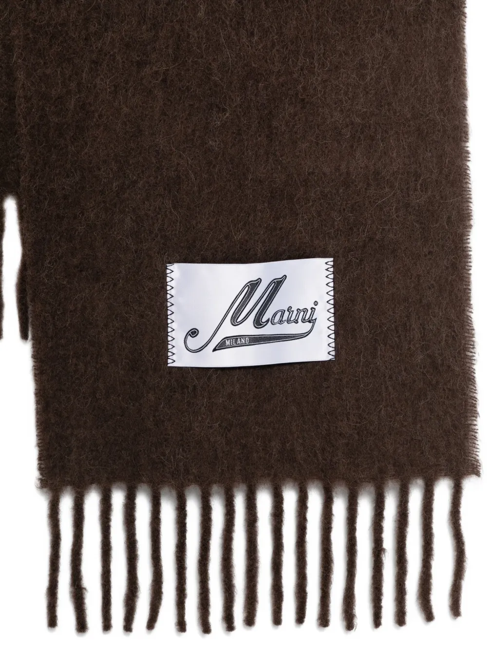Marni fringed scarf - Bruin