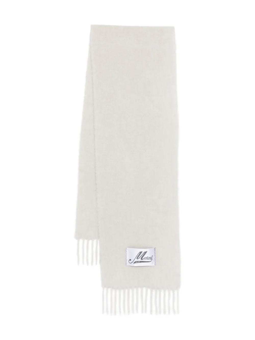 Marni fringed Schal scarf | White | Image 1