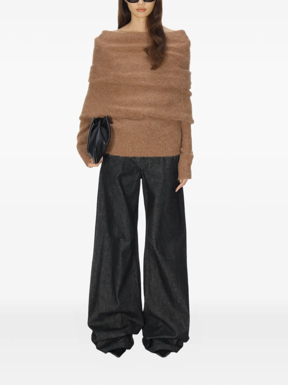  Entire Studios Bound Off-shoulder Sweater - Brown 
