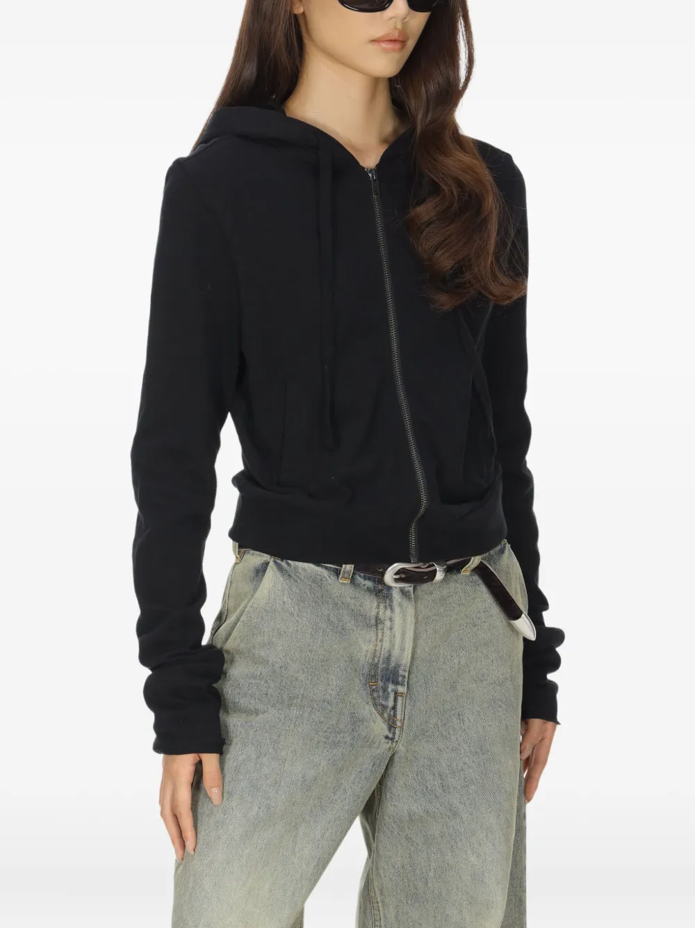 Entire Studios Zip-up Lightweight Hoodie In Blue