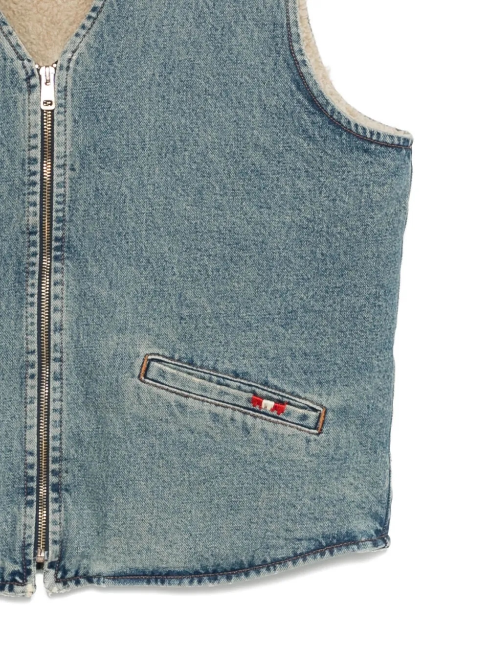 AMISH Gilet met rits Blauw
