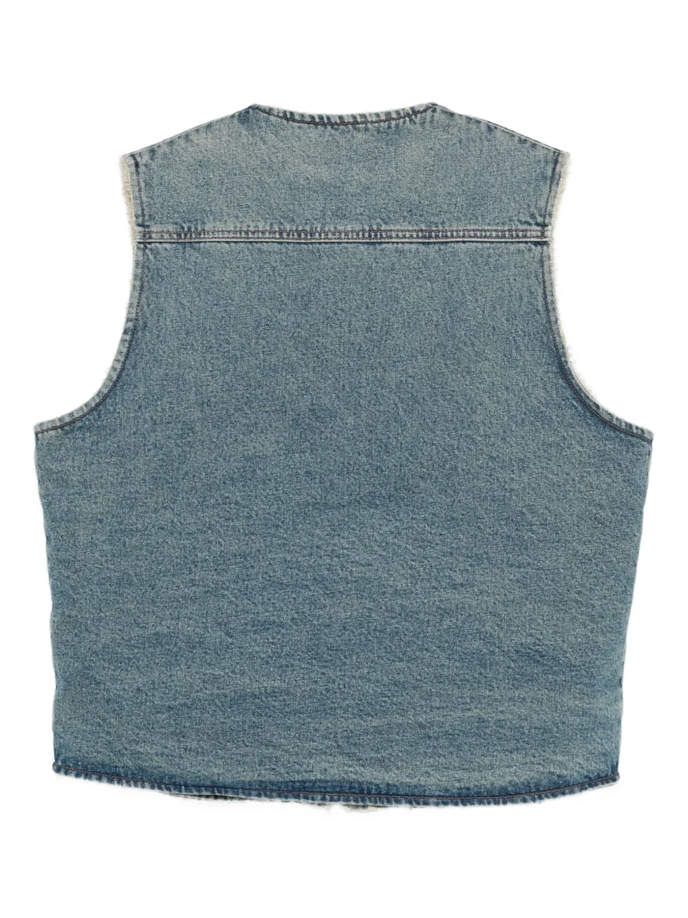 AMISH zip-up denim gilet | Waistcoats & Gilets | Image 2