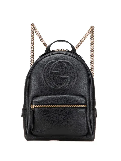 Gucci Pre-Owned 2000-2015 Pebbled Calfskin Soho Chain backpack