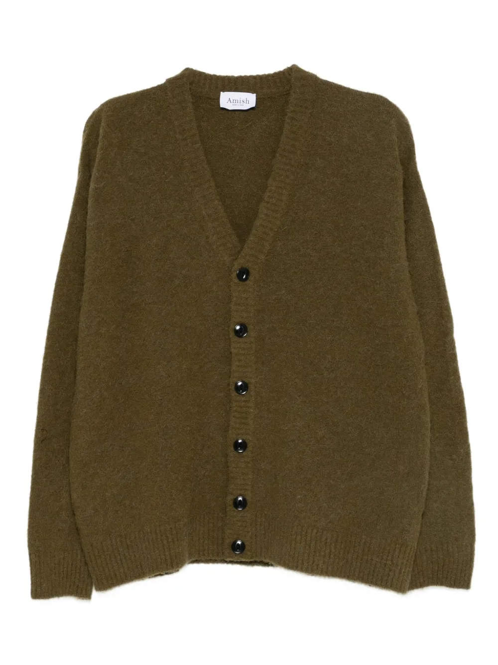 AMISH mélange cardigan | Green | Image 1