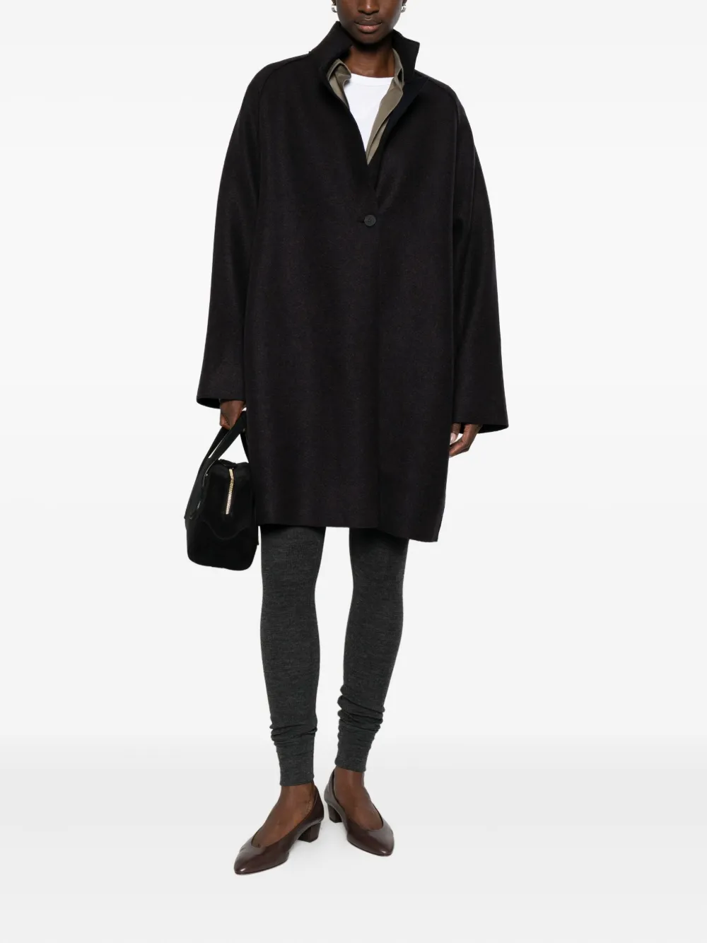 Harris Wharf London Jas met knopen Bruin