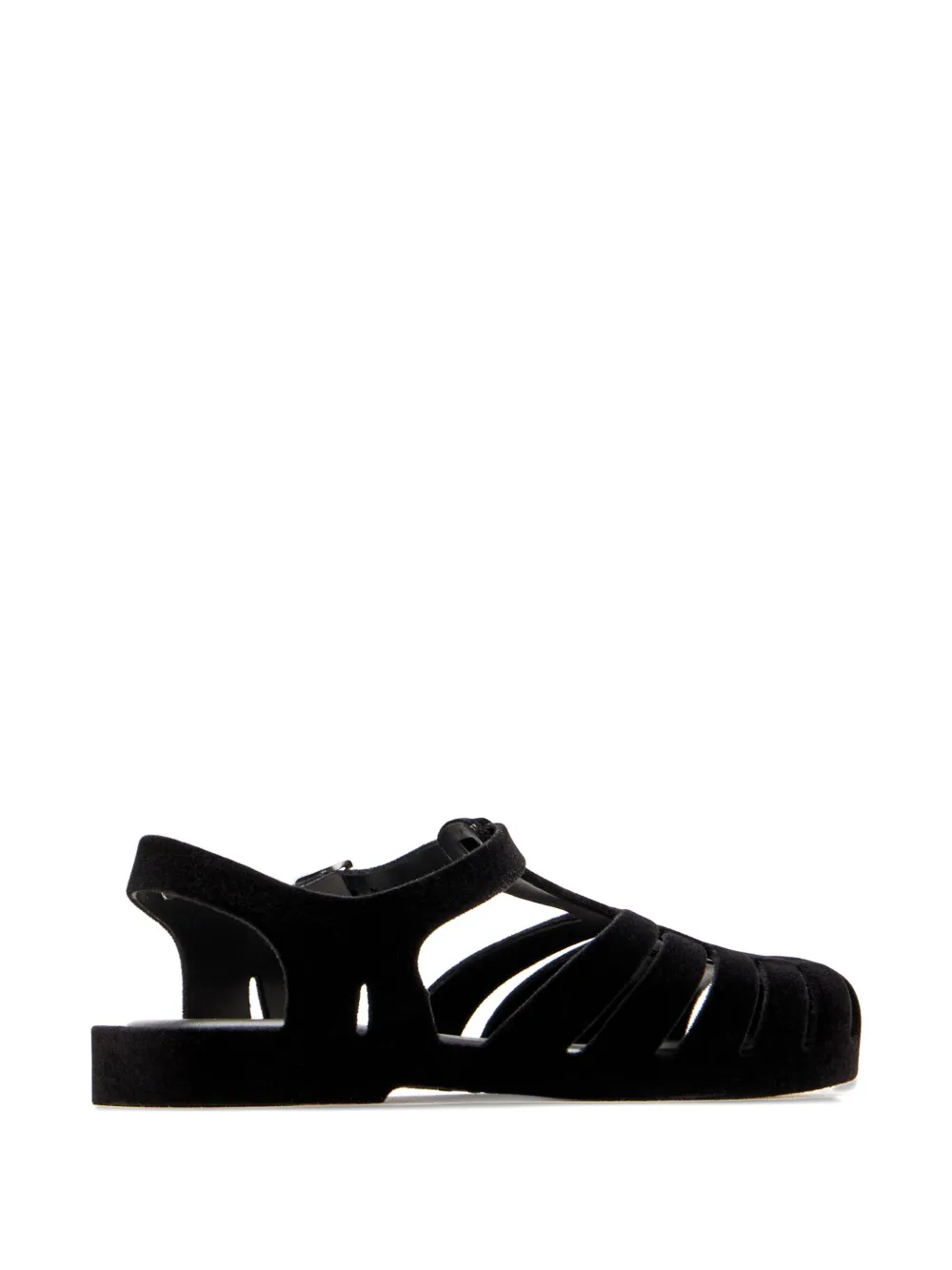 Melissa Possession Velvet Sandals In Black