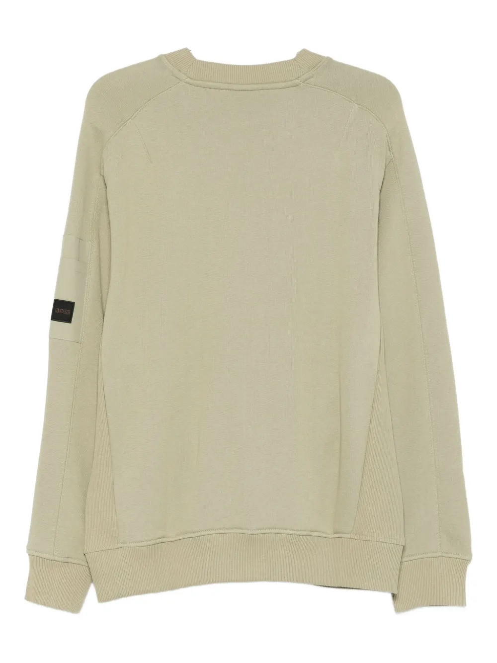 BOSS logo-embroidered sweatshirt - Groen