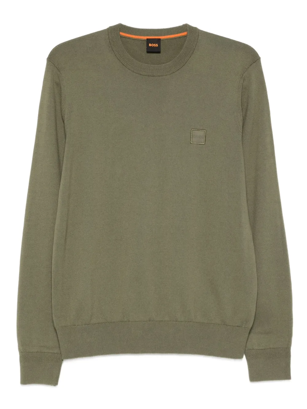 BOSS suéter con logo estampado | verde | Image 1