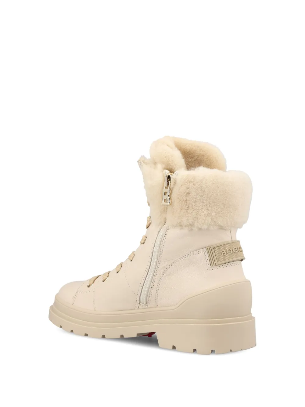 BOGNER St. Moritz leren enkellaarzen Beige