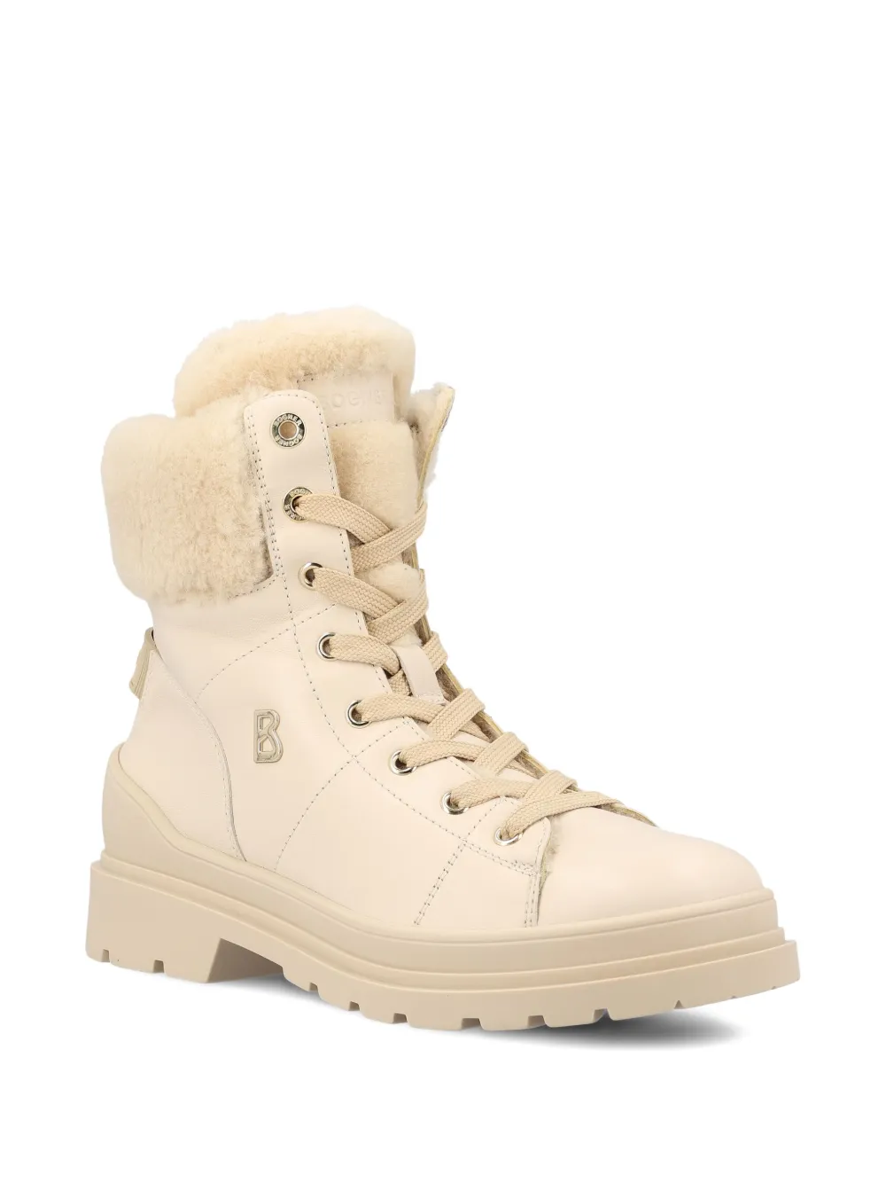 BOGNER St. Moritz leren enkellaarzen Beige