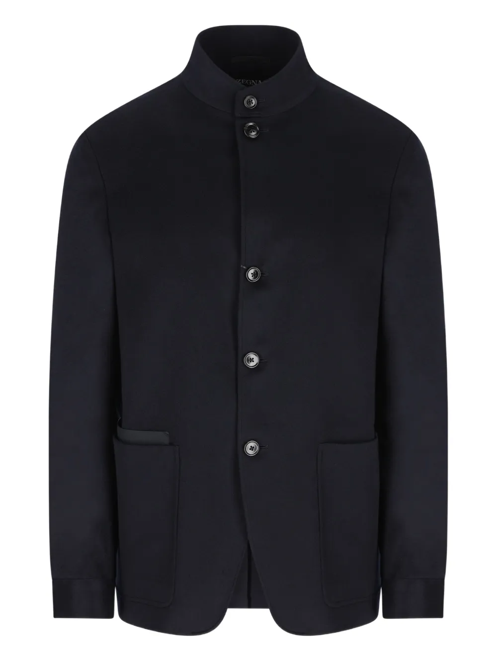Zegna Il Conte Button Cashmere Blazer In Black
