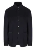Zegna Il Conte button cashmere blazer - Blue
