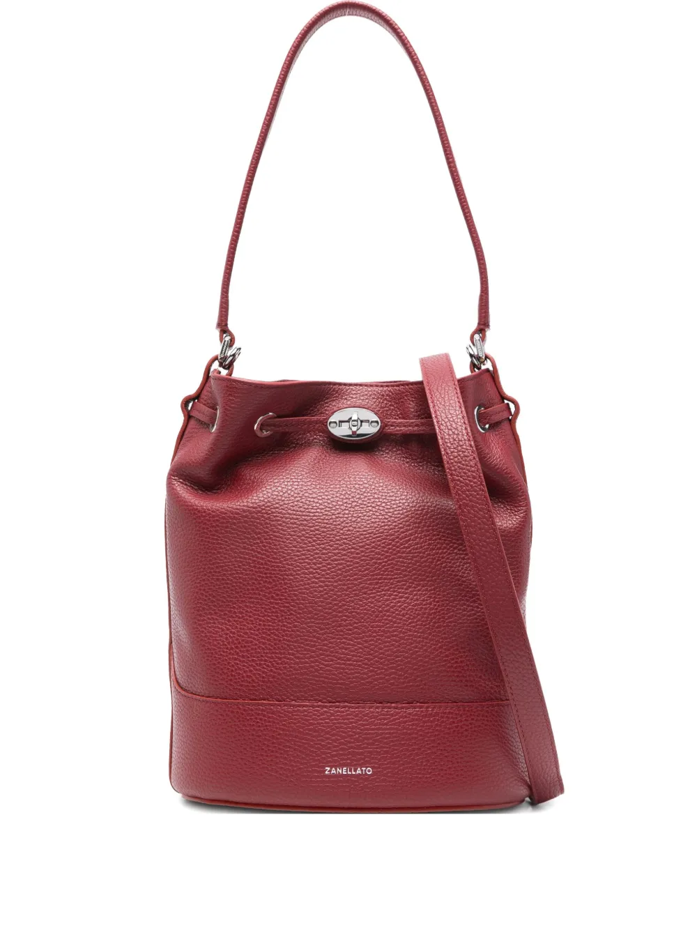 Zanellato Small Monda' Tote Bag In Burgundy