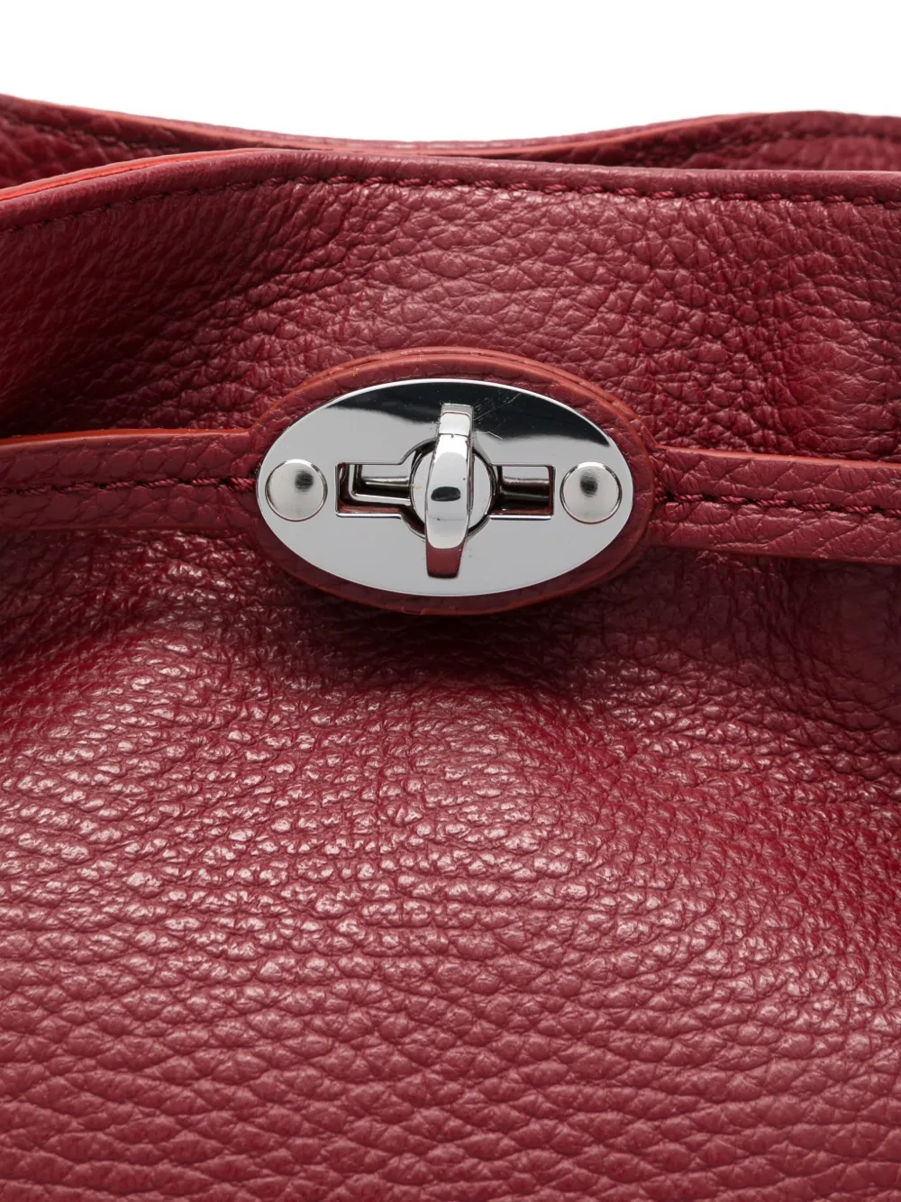 Zanellato Small Monda' Tote Bag In Burgundy