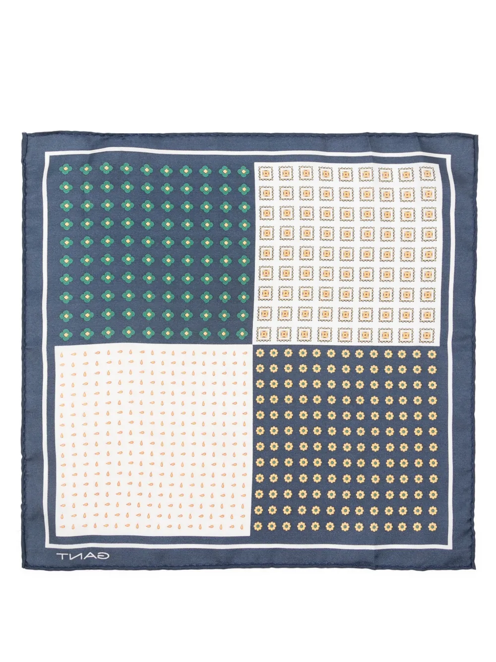 Gant patterned silk pocket square | Image 2