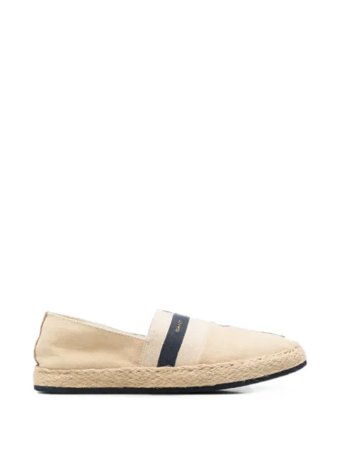 Gant logo-stripe espadrilles