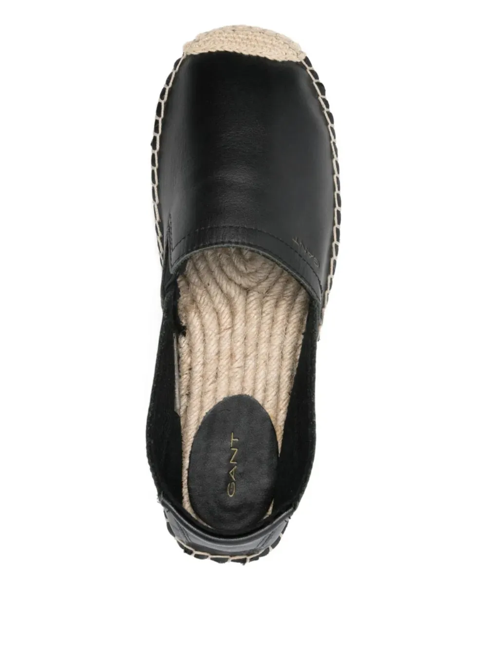 Gant contrast-heel espadrilles Zwart
