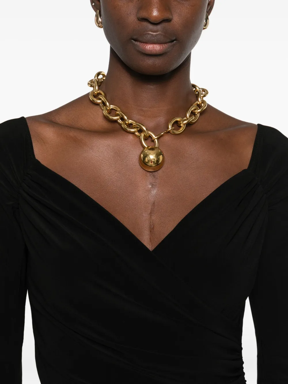 Norma Kamali Draped Bodysuit In Black