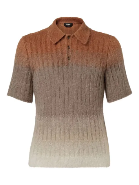 FENDI polo à effet dégradé