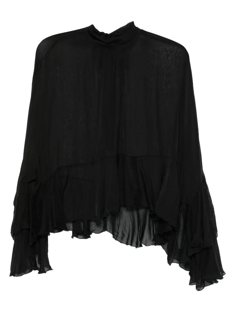 DIXIE ruffled blouse | Black | Image 1