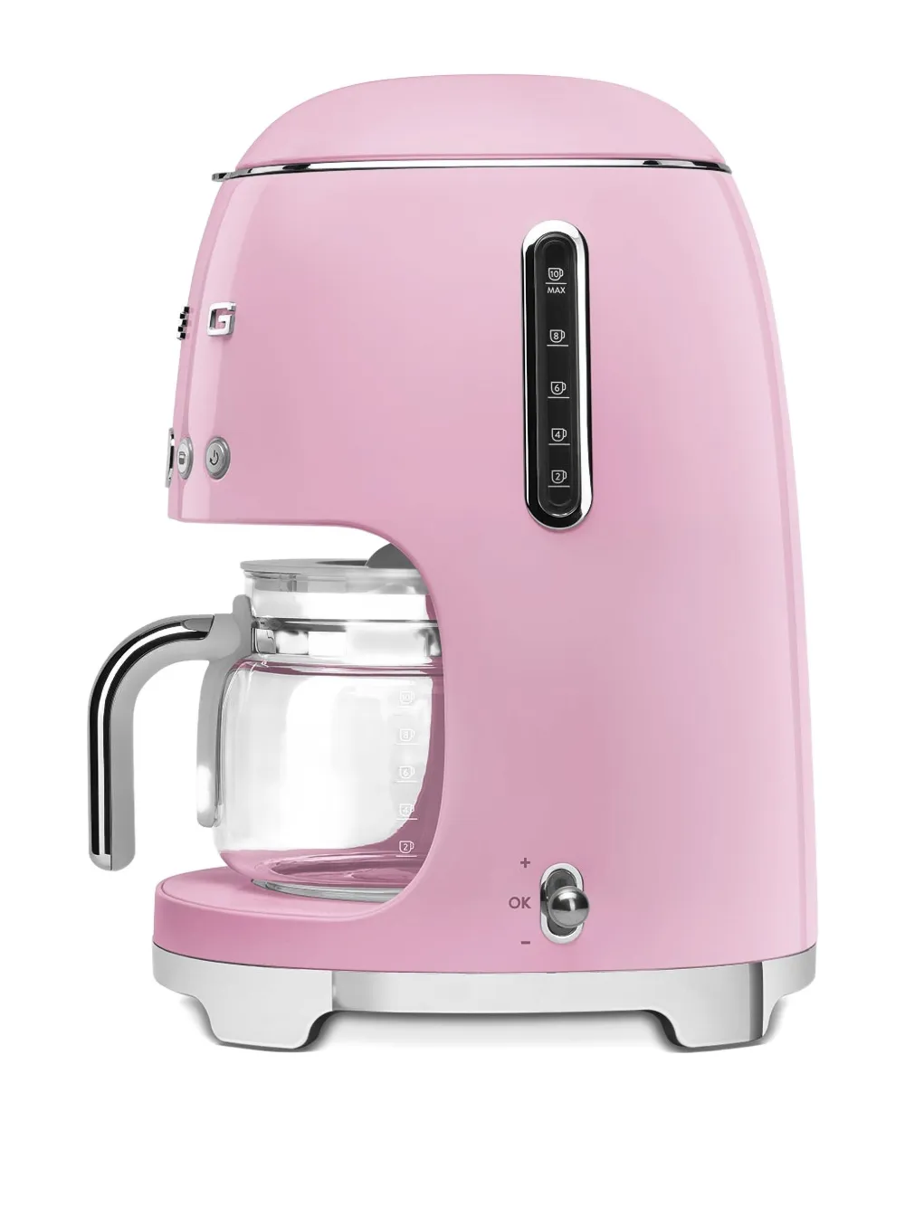 Smeg 50s Retro Style Drip Filter Coffee Machine In Pink In Pink
