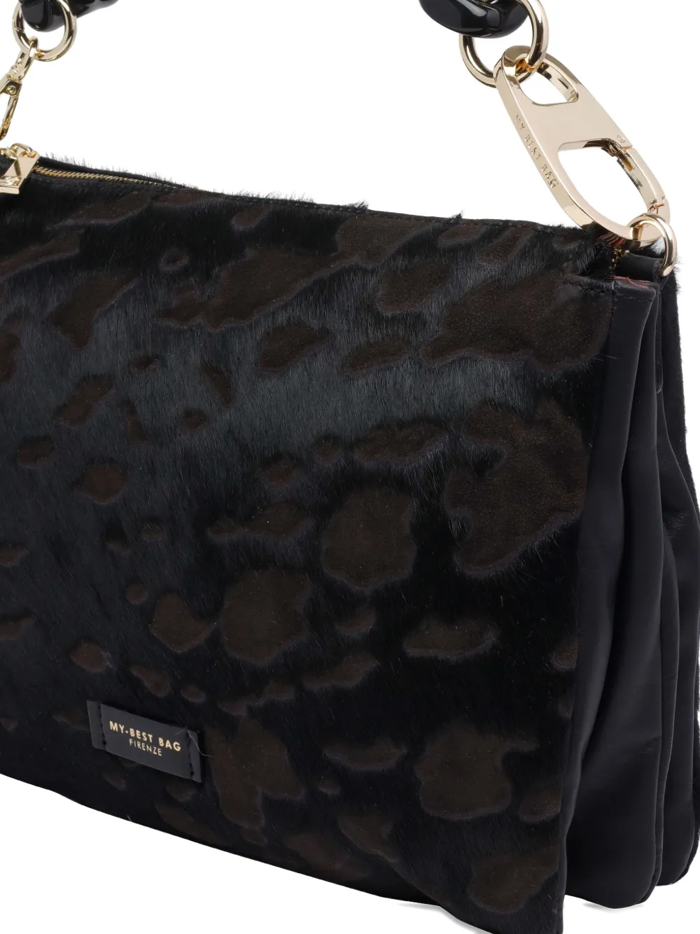 My Best Bag Animal-pattern Tote Bag In Black