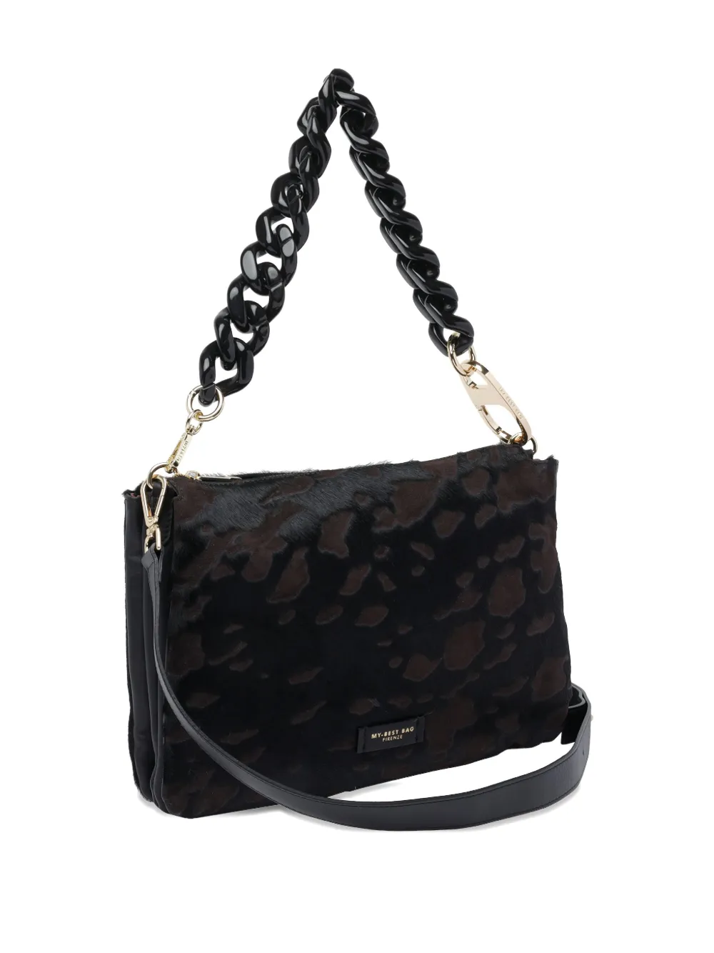 My Best Bag Animal-pattern Tote Bag In Black